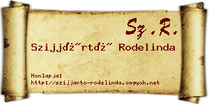 Szijjártó Rodelinda névjegykártya